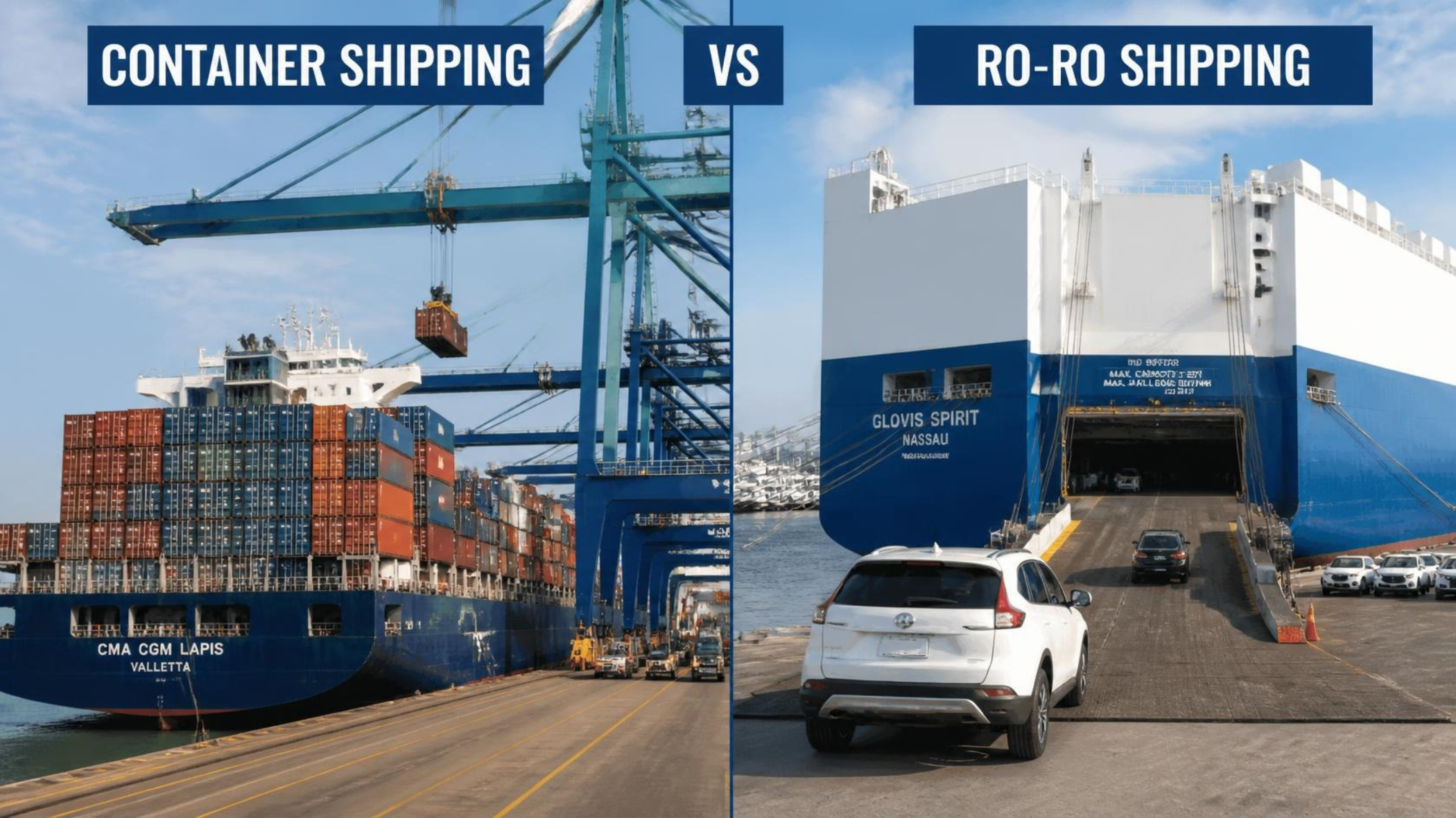 Container Shipping vs Ro-Ro